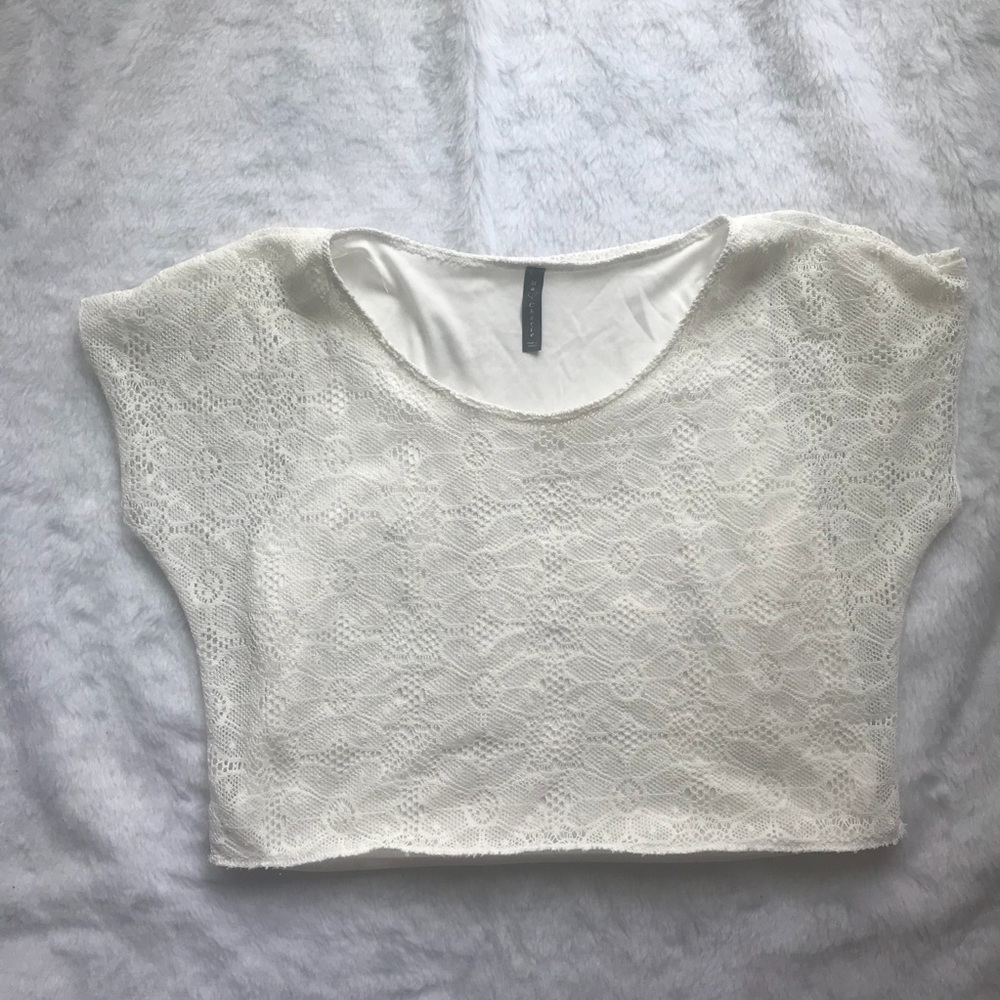 Crochet lace crop top